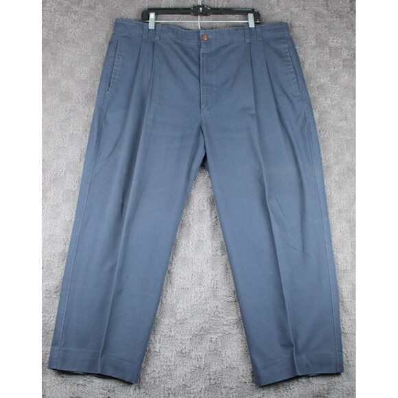 DOCKERS Pleated Classic Fit Pants Men's Size 42x30 Blue Made in the USA - Picture 1 of 16